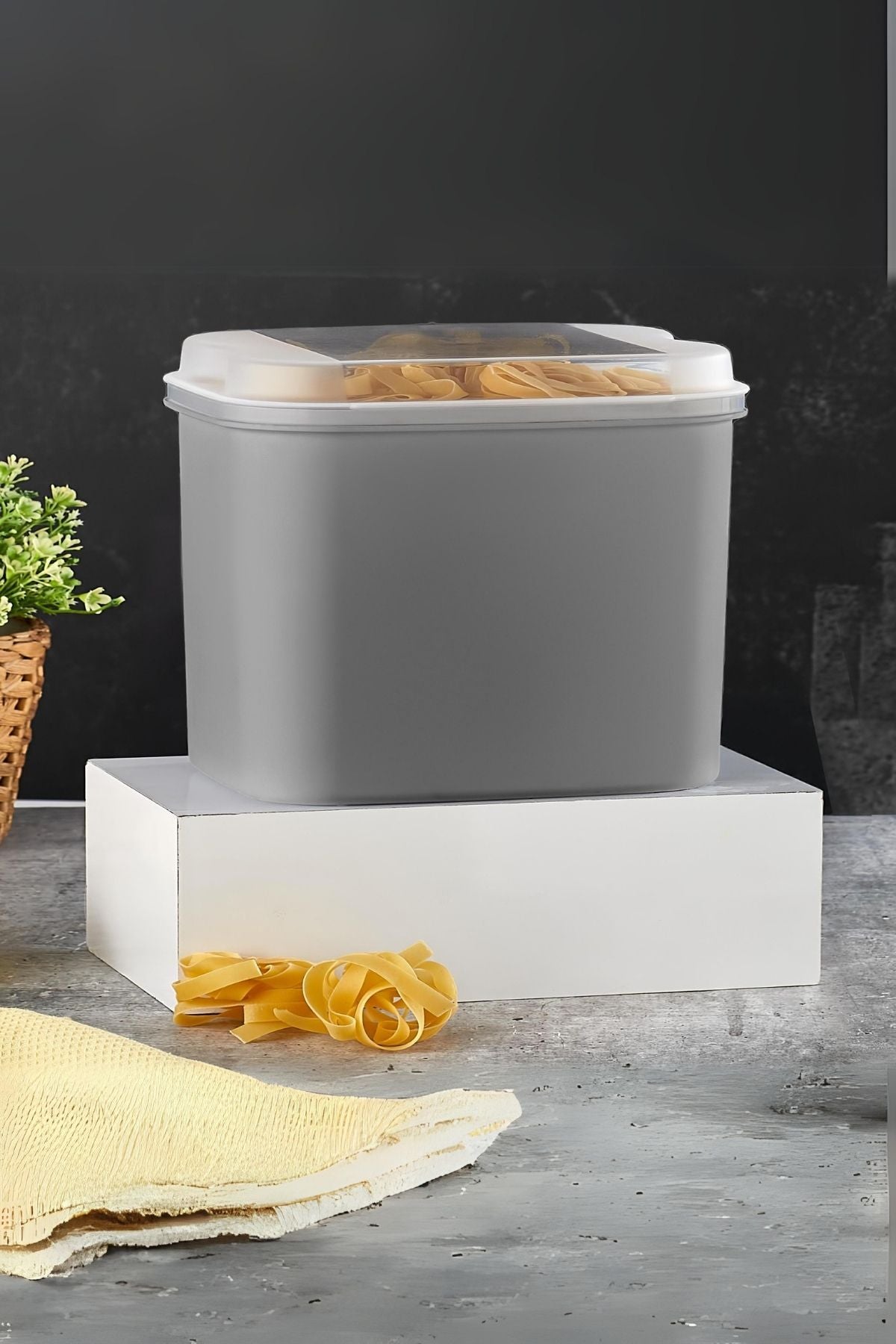 Masal Saklama Kabı Gri 10 Litre