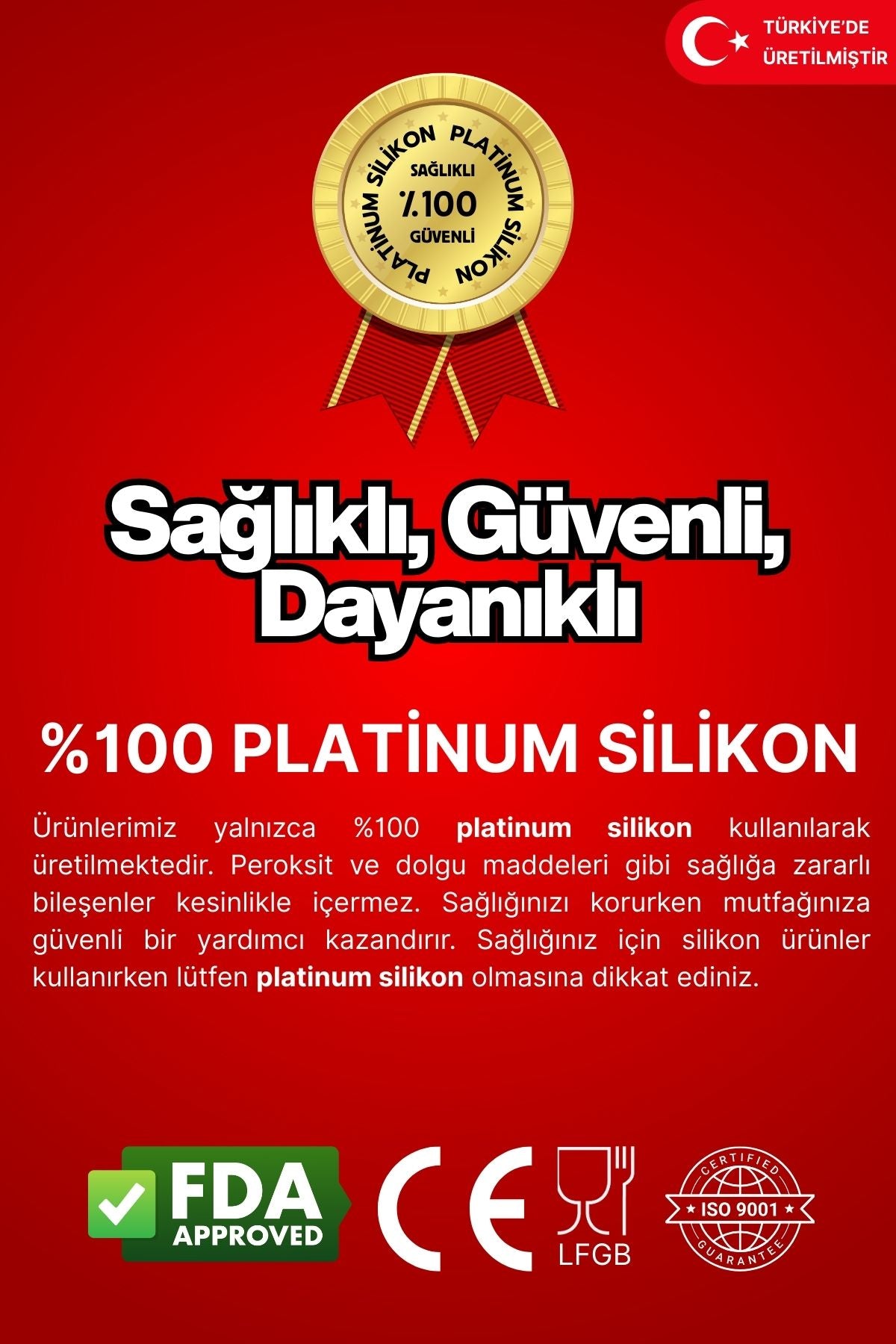 28 cm Silikon Cheesecake Kalıbı, Platinum Silikon, Açık Kahverengi