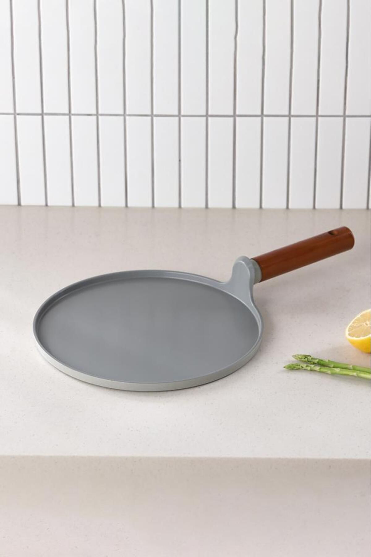 Neoflam D-NEOGCR126 Fika Alüminyum Döküm Krep Tava 26Cm Gri