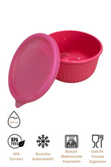 x VipAhmet Vakumlu Saklama Kabı, 0,50 lt, Pembe