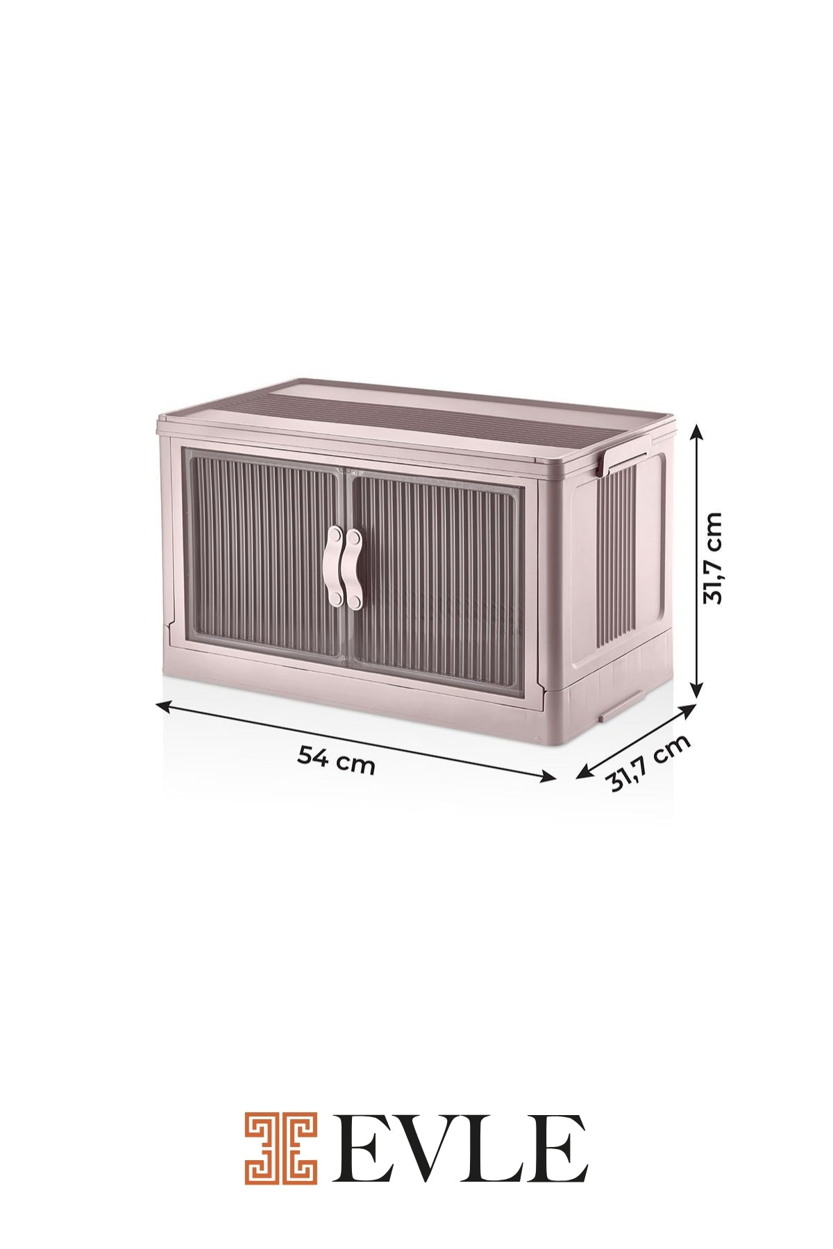 Evle Katlanabilir Modüler Dolap Tekli, 55 lt, 54 cm x 31,7 cm x 31,7 cm