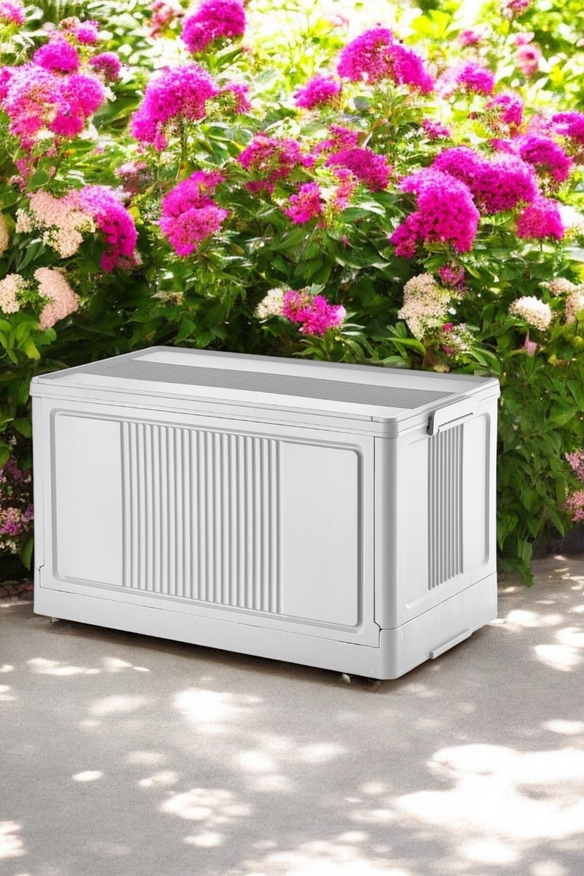 Çok Amaçlı Modüler Kasa, İstiflenebilir Organizer Düzenleyici 55 lt, 54 x 31,7 x 31,7 cm, Beyaz