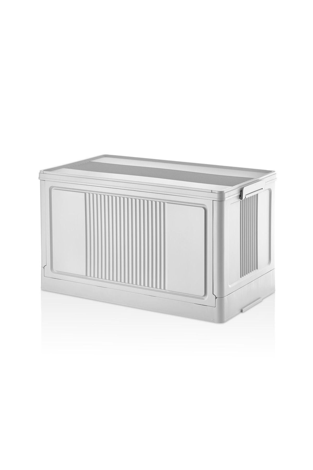 Çok Amaçlı Modüler Kasa, İstiflenebilir Organizer Düzenleyici 55 lt, 54 x 31,7 x 31,7 cm, Beyaz