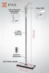 Lavine Mandallı Sprey Mop – Kompakt Gövdeli, Mikrofiber Bez Uyumlu (4XL Bez Destekli)