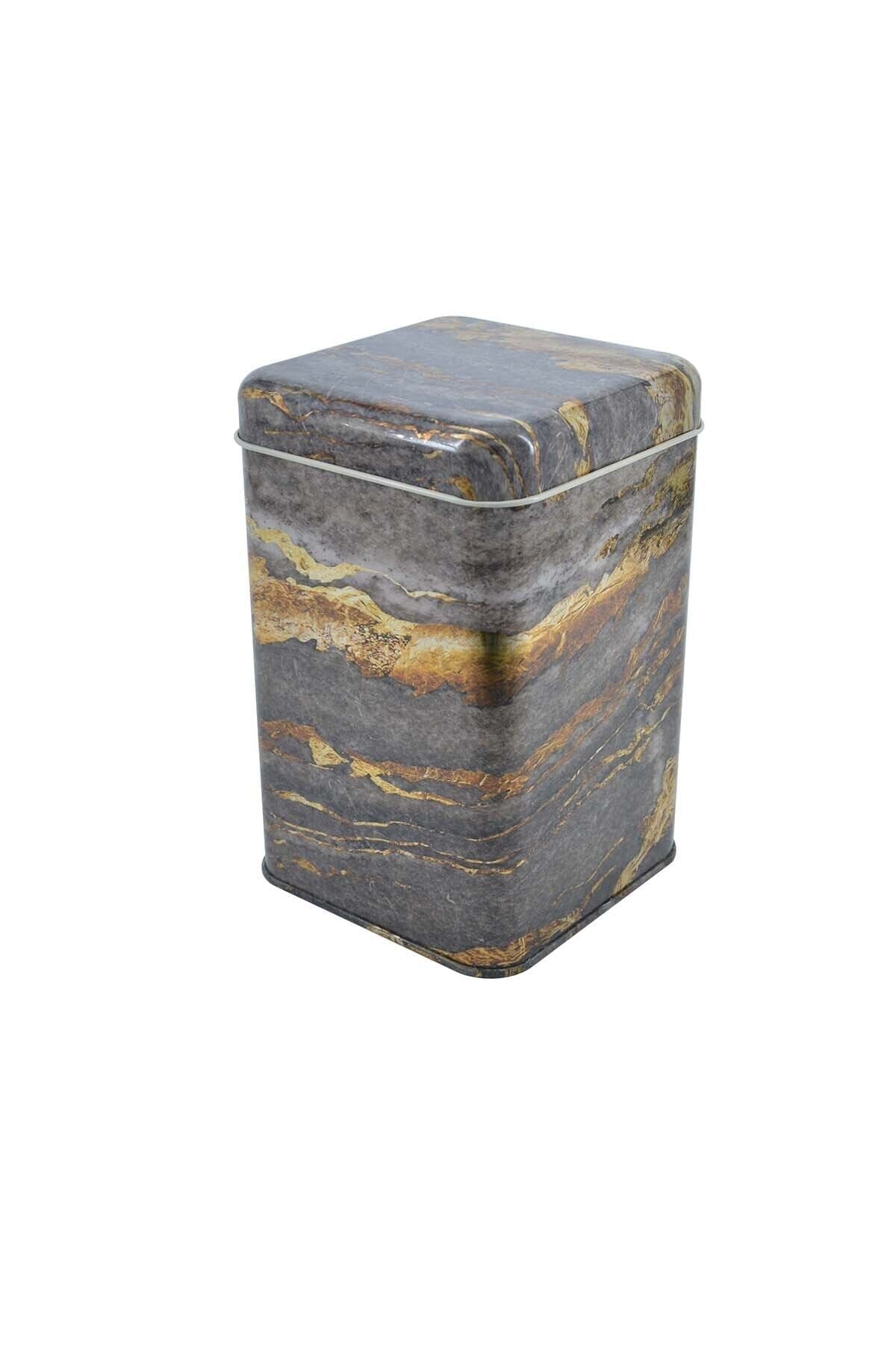 Evle Kare Metal Saklama Kabı 11x11 Cm