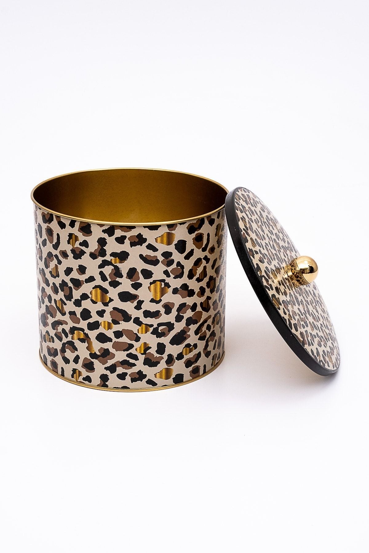 Leo Desenli Erzak Saklama Kabı - Metal Saklama Kabı 17,5 Cm X 15,5 Cm Er146-v4