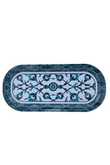 Ef168-t4 Sn_turkish Design Desenli Oval Tepsi 16x35 Cm