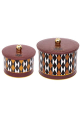 Circus Desenli Metal Saklama Kabı Seti - 2'li Set (1,3 Lt - 2,9 Lt) ERB53T8