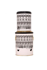 Metal Soğan ve Sarımsak Saklama Kabı 2’li Set, Metal Sebzelik 5 lt + 2.5 lt, City