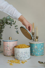 Yuvarlak Kutu Ø140, Topuz Kulp, 3 lü Set