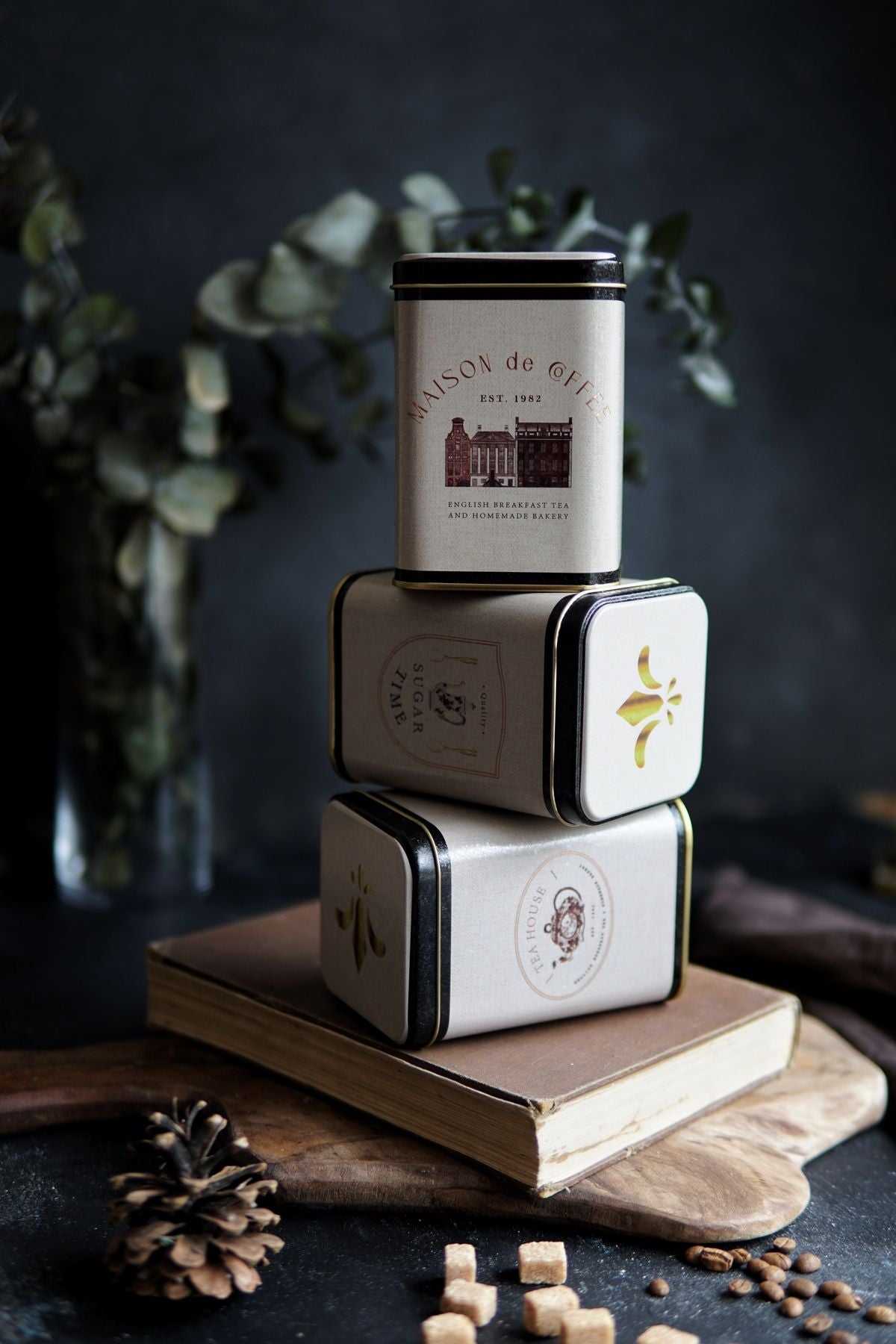 Erb24v3 Kare Metal Saklama Kabı 75x75 3 Lü Set, Azura