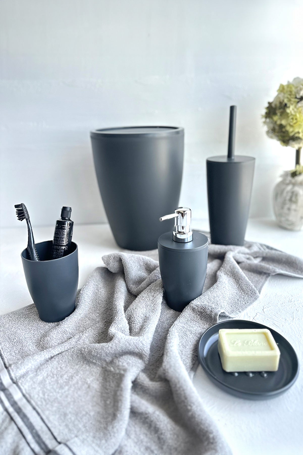 Prima Nova Pure Banyo Seti 5'li - Gri