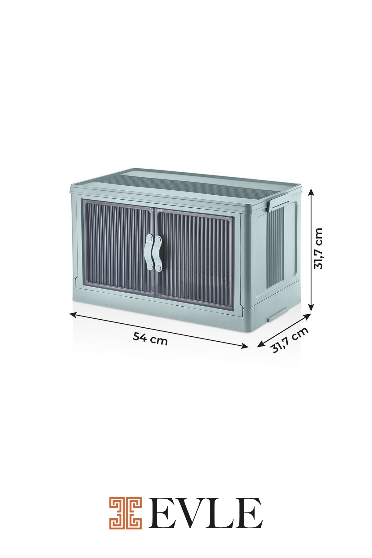 Evle Katlanabilir Modüler Dolap Tekli, 55 lt, 54 cm x 31,7 cm x 31,7 cm