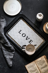 Ee169-1e Mosaic Love Desenli Dikdörtgen Tepsi 32x43 Cm