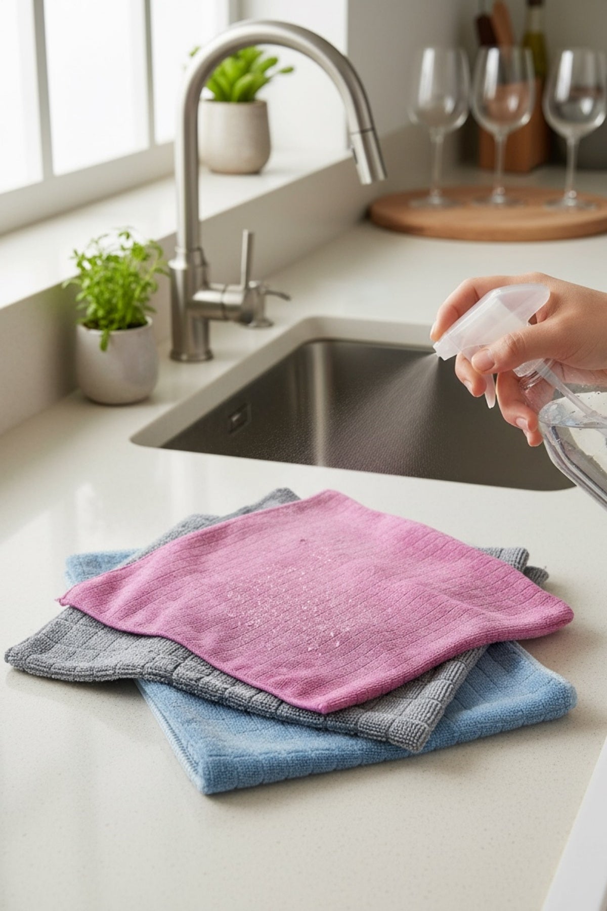 3'lü Paket İz Bırakmayan Mikrofiber Temizlik Bezi, Çok Amaçlı Mutfak & Genel Temizlik Bezi, Renkli