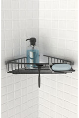 Paloma Paslanmaz Aluminyum Banyo Rafı Tekli Mat Eloksal Siyah