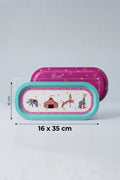 Evle Ee168-1e Mosaic Love Desenli Oval Tepsi 16x35 Cm