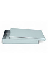 170x260x47 mm Metal Kapaklı Baskısız Metal Kutu, Mat Silver, 42 Adet