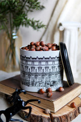 Er004-t9 City Desenli Oval Metal Saklama Kabı 11x15 Cm