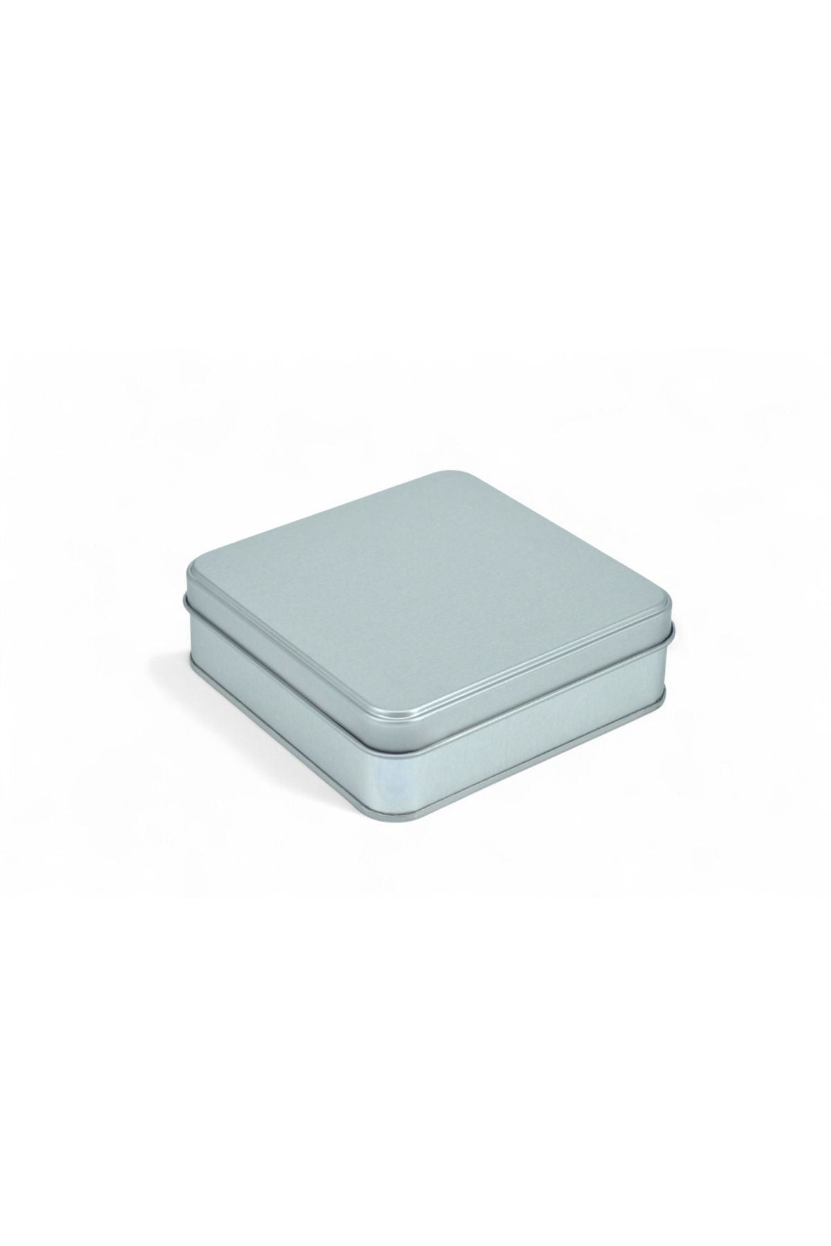 120x120x41 mm Metal Kapaklı Baskısız Metal Kutu, Mat Beyaz, 144 Adet