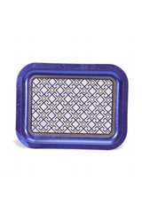 Ef161-a9 Turkish White Blue_swt Home Desenli Dikdörtgen Tepsi 23x31 Cm