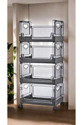 Emay Home 4 Katlı Portatif Organizer Raf Beyaz