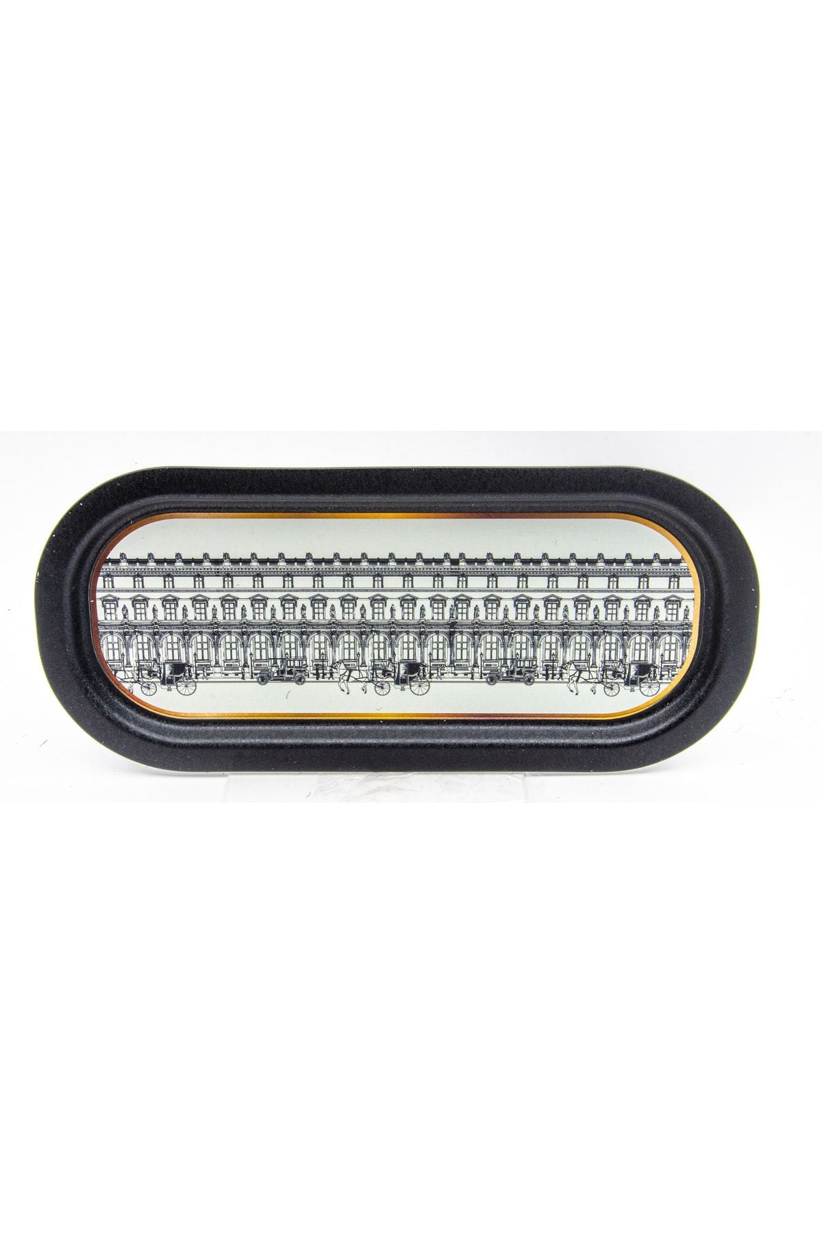 Ee168-t9 City Desenli Oval Tepsi 16x35 Cm