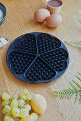 Waffle Kalıbı, Platinum Silikon, 18 x 1,5 cm, Antrasit