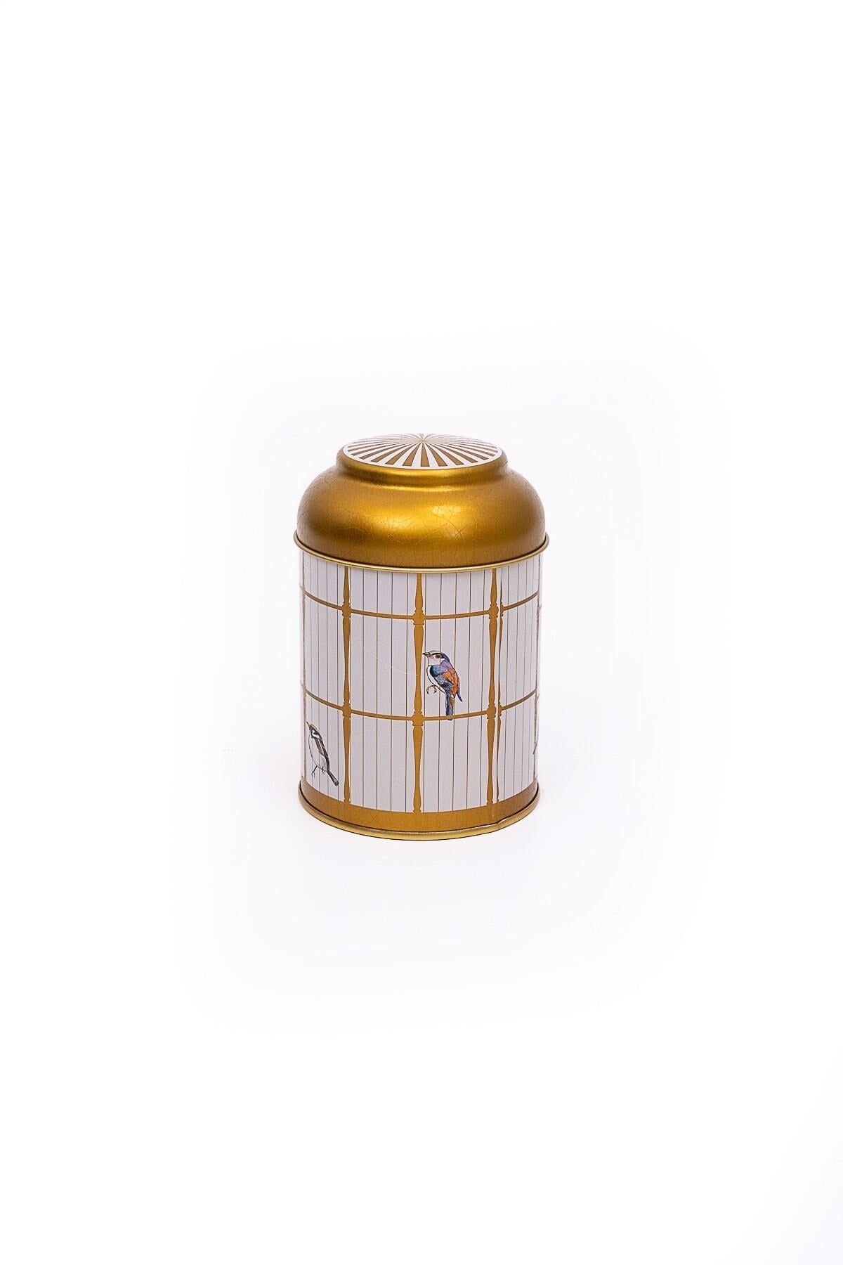 Yuvarlak Metal Saklama Kabı, Ø 9 x 11 cm, Kubbe Kapak, 0,6 lt