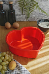 Kalp Model Silikon Kek Kalıbı, Platinium Silikon