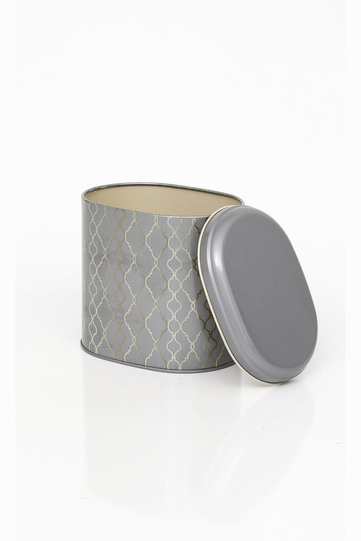 Evle Oval Metal Saklama Kabı 11x15 Cm