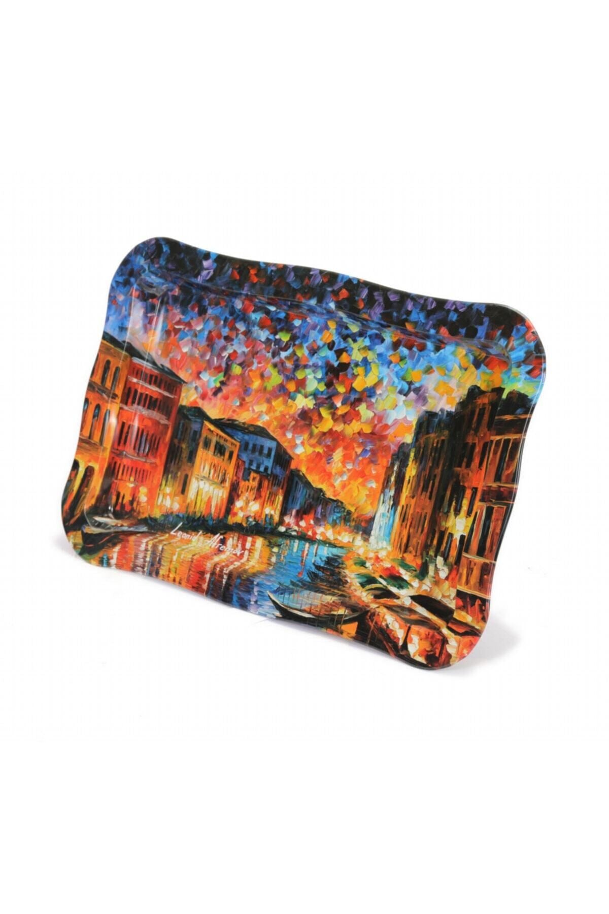 Ef165-03 Afremov River Desenli Dikdörtgen Tepsi 24x36 Cm