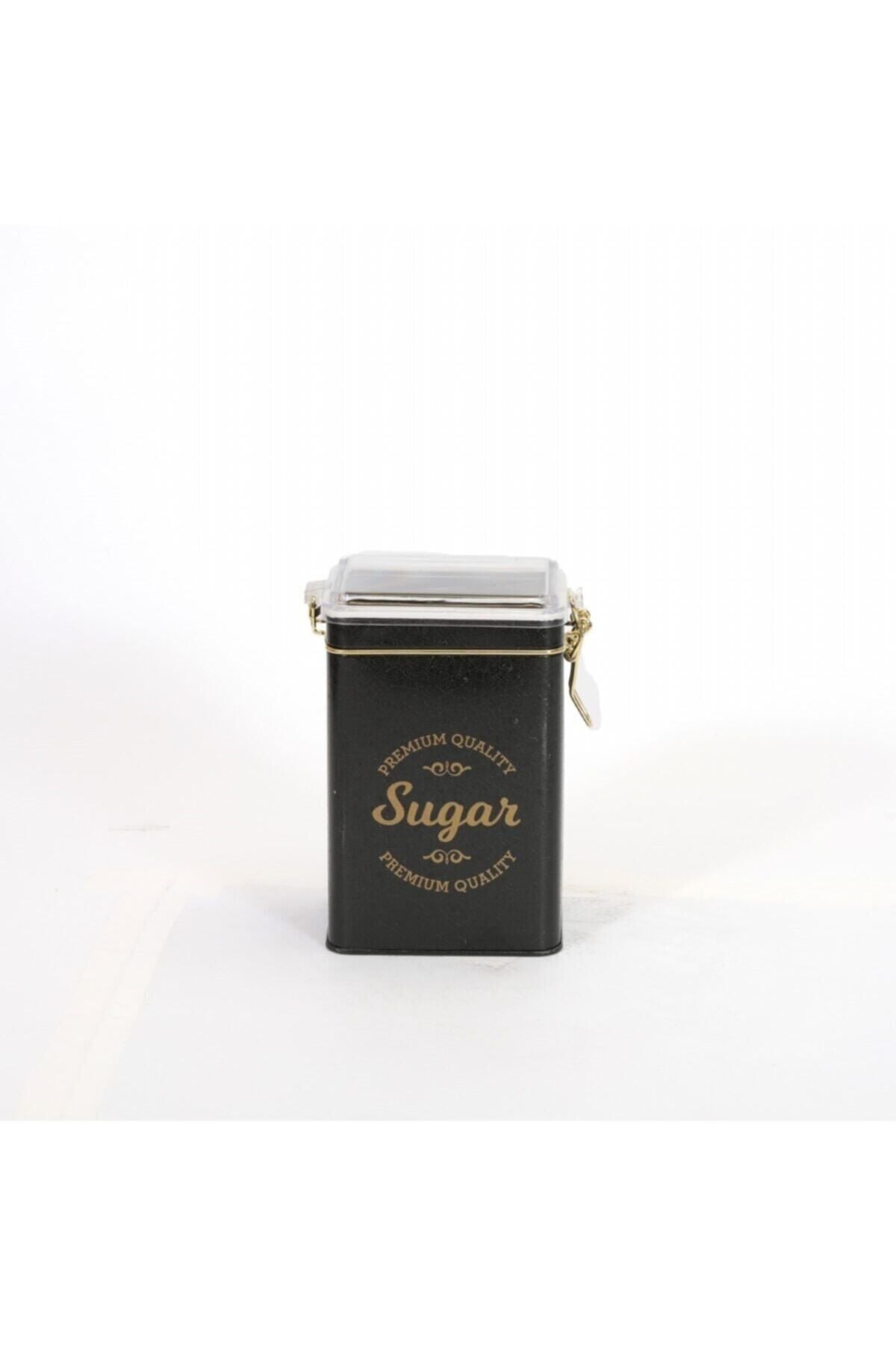 Ef043-k7 Sn_sugar Black Desenli Dikdörtgen Metal Saklama Kabı 8x10 Cm