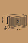 Evle Katlanabilir Modüler Dolap Tekli, 55 lt, 54 cm x 31,7 cm x 31,7 cm