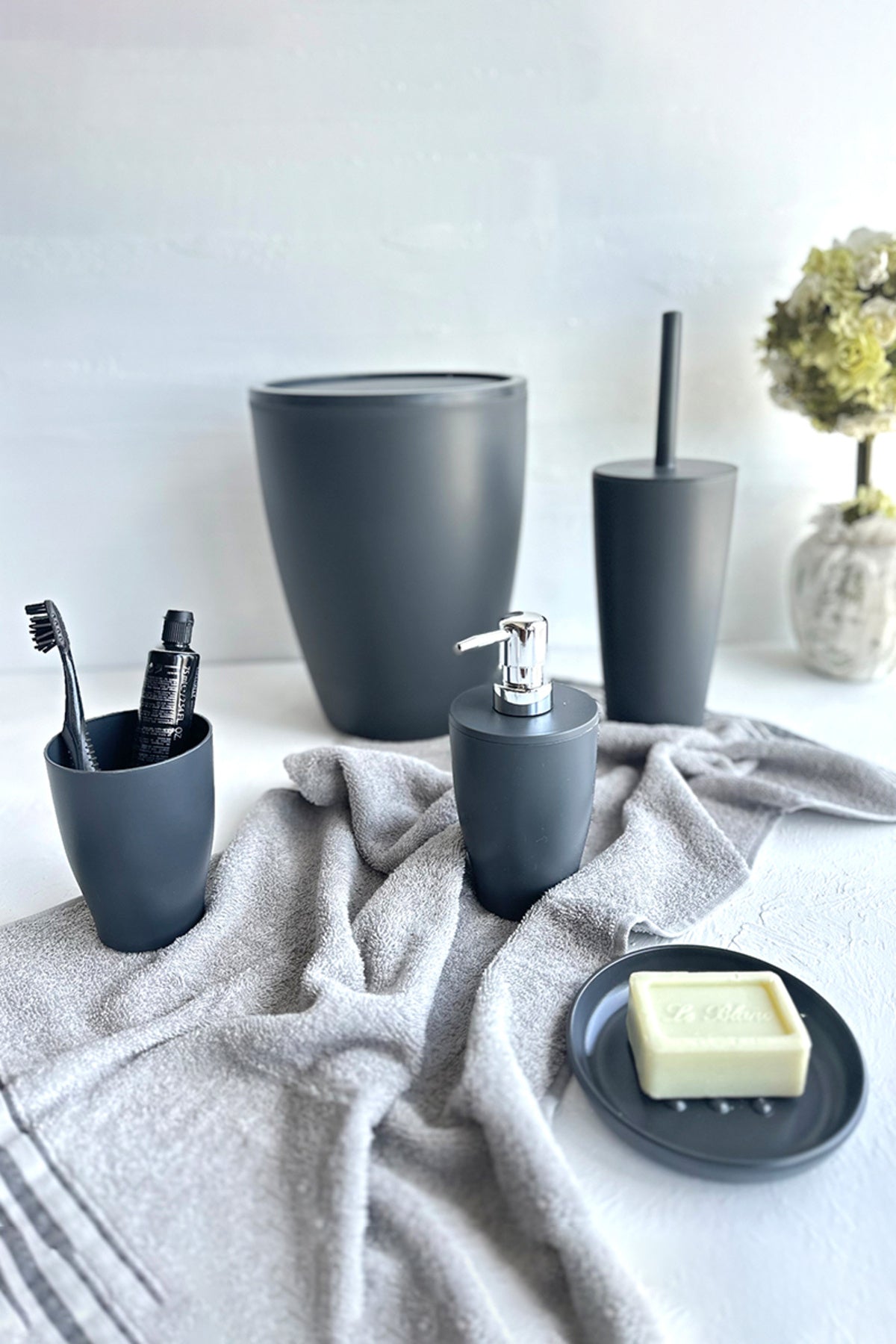 Prima Nova Pure Banyo Seti 5'li - Gri