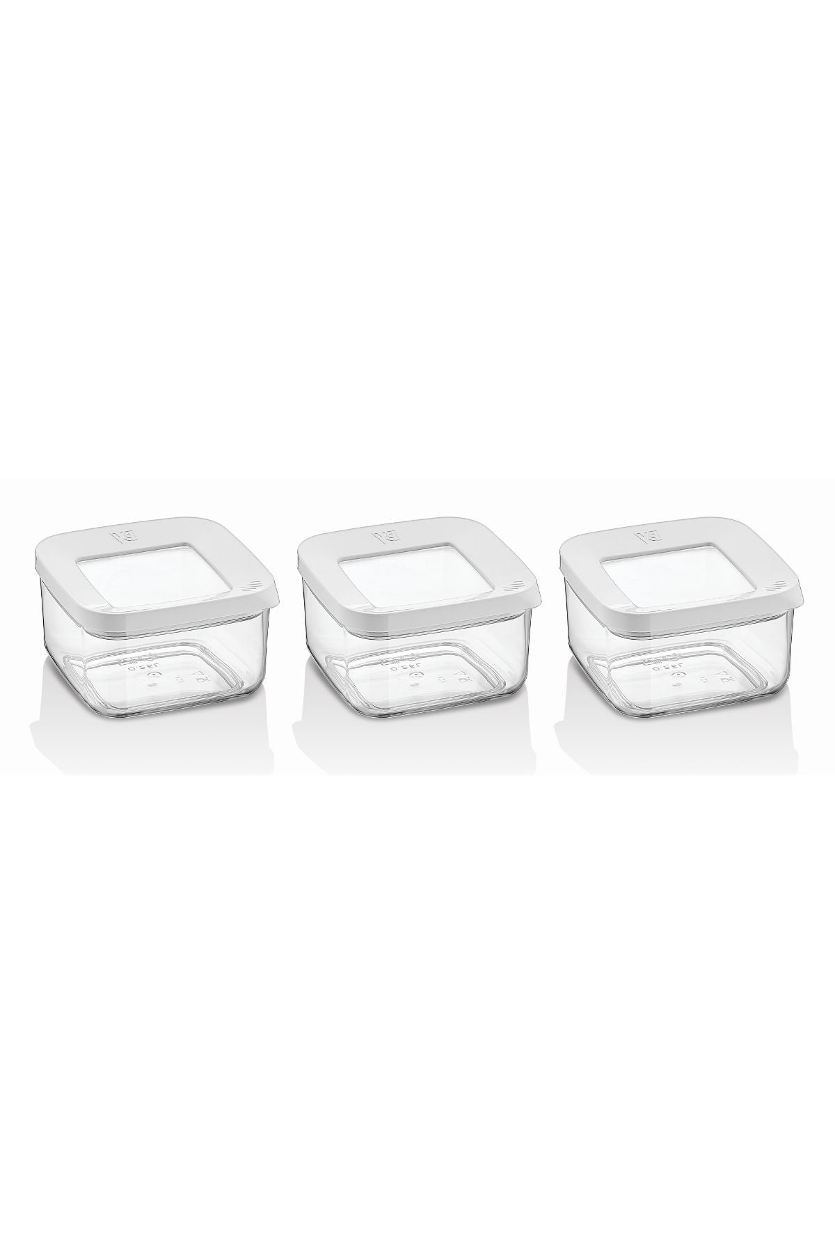 Kare Saklama Kabı 3 x 350 Ml