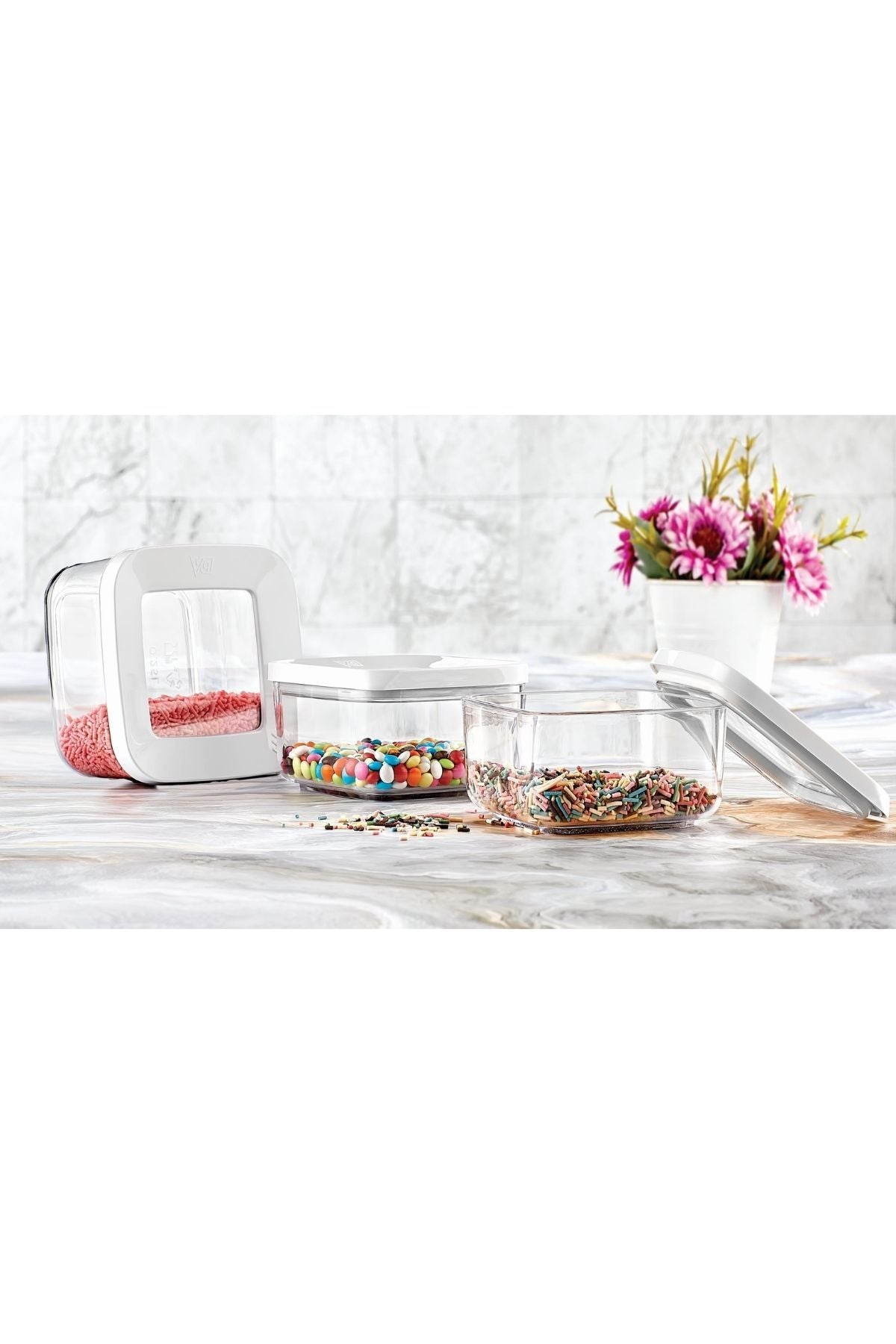 Kare Saklama Kabı 3 x 350 Ml