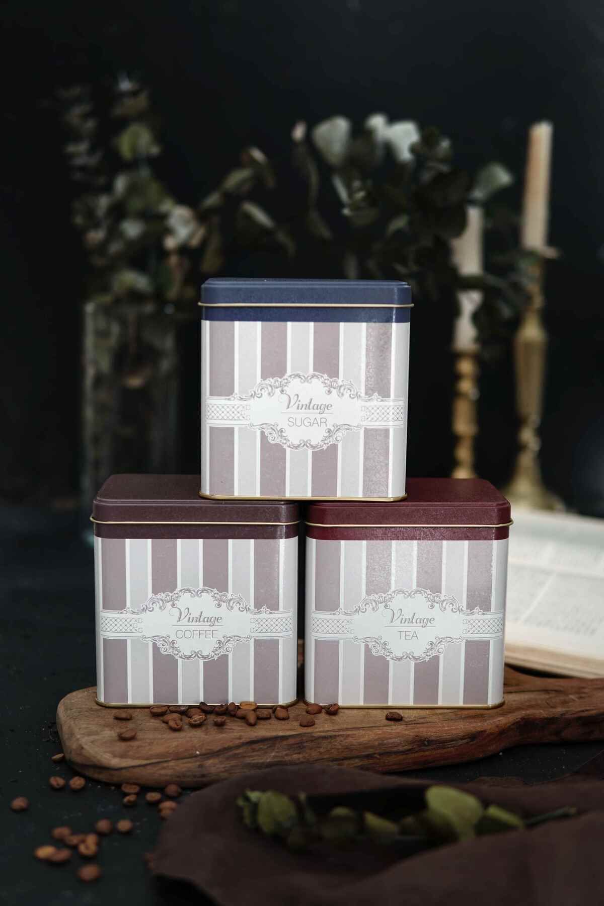 Erb36v5 Dikdörtgen Saklama Kabı 80x120 3 Lü Set, Elegance