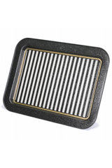 Ef169-45 Line Black_swt Home Desenli Dikdörtgen Tepsi 32x43 Cm