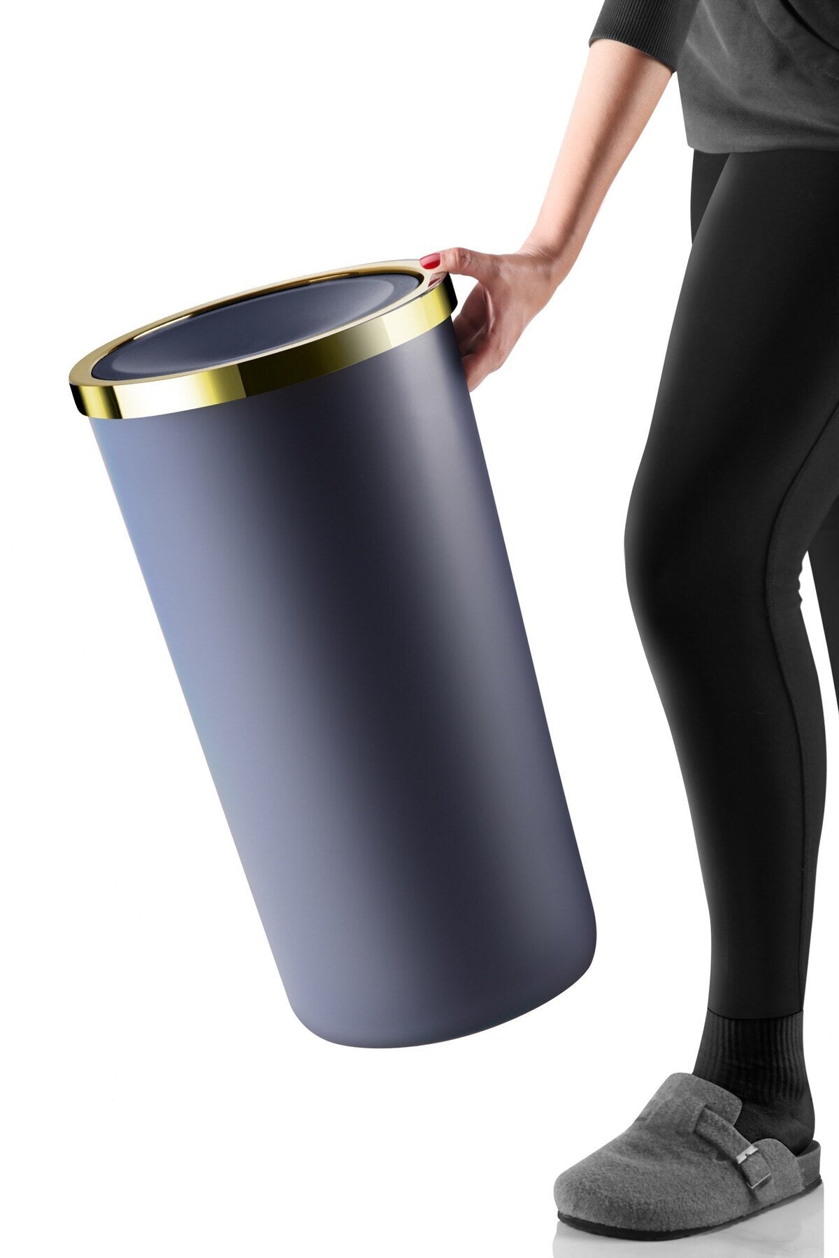 Lenox 35 LT Çöp Kovası - Lacivert / Altın