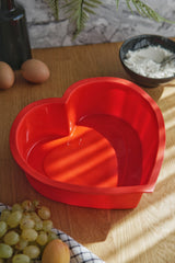 Kalp Model Silikon Kek Kalıbı, Platinium Silikon