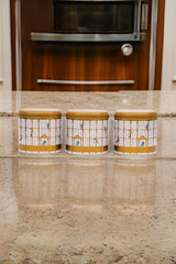 Erb07t7 Oval Metal Saklama Kabı 3 Lü Set, Bird Cage