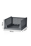Evle Fold & Go Katlanır 3lü Organizer Kayar Raf, Mavi