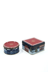 Yılbaşı Temalı 2'li Dekoratif Metal Kutu Seti, Tart Erb526r