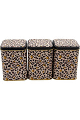 Erb25v4 Kare Metal Saklama Kabı 87x87x125, 3 Lü Set, Leo