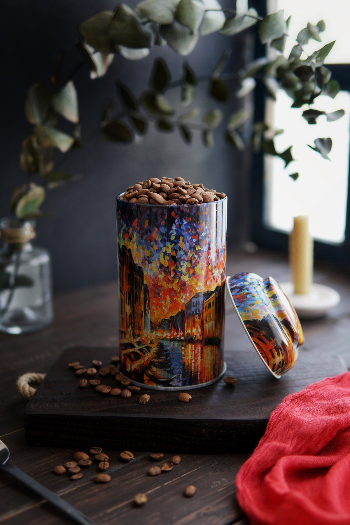 Evle Yuvarlak Kutu, Ø90x150 mm, Kubbe Kapak, 0,9 lt