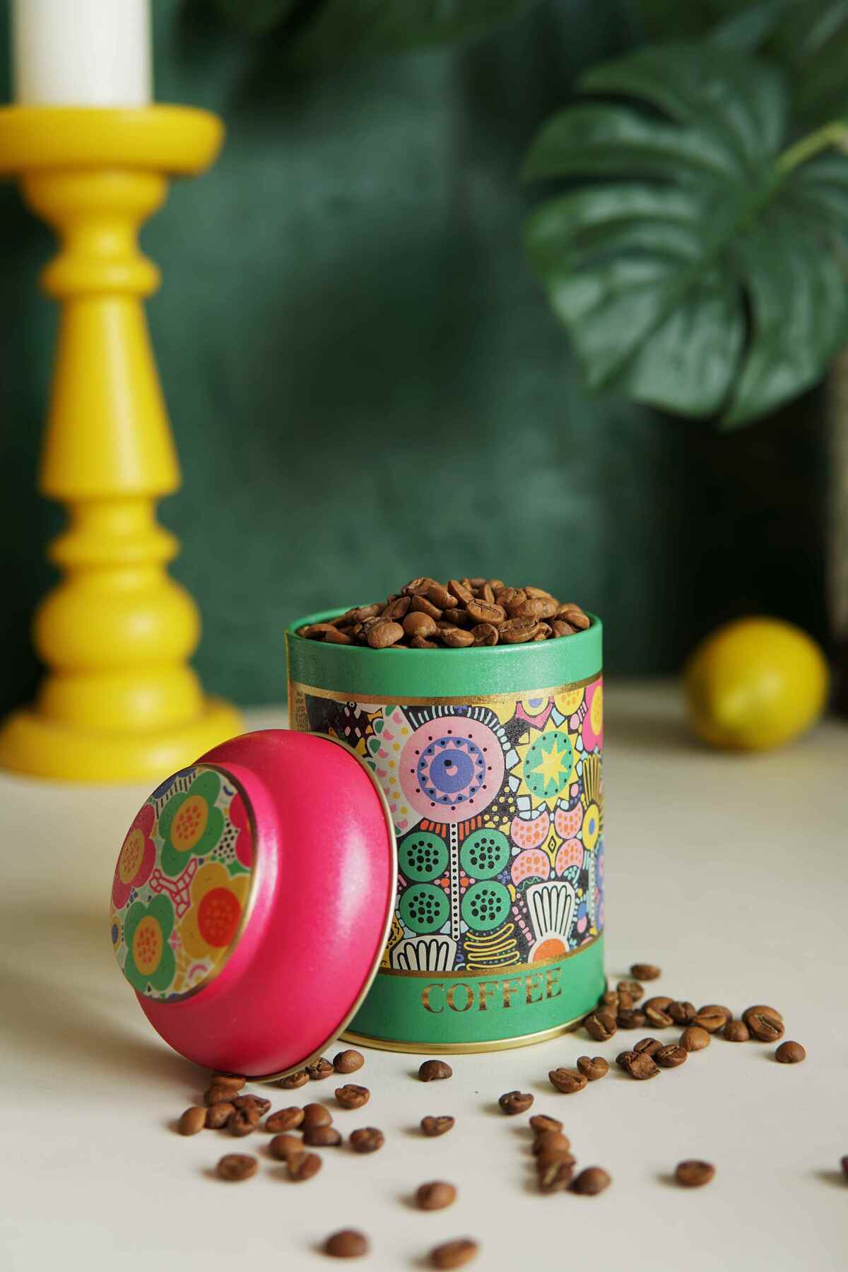 Yuvarlak Metal Saklama Kabı, Ø 9 x 11 cm, Kubbe Kapak, 0,6 lt