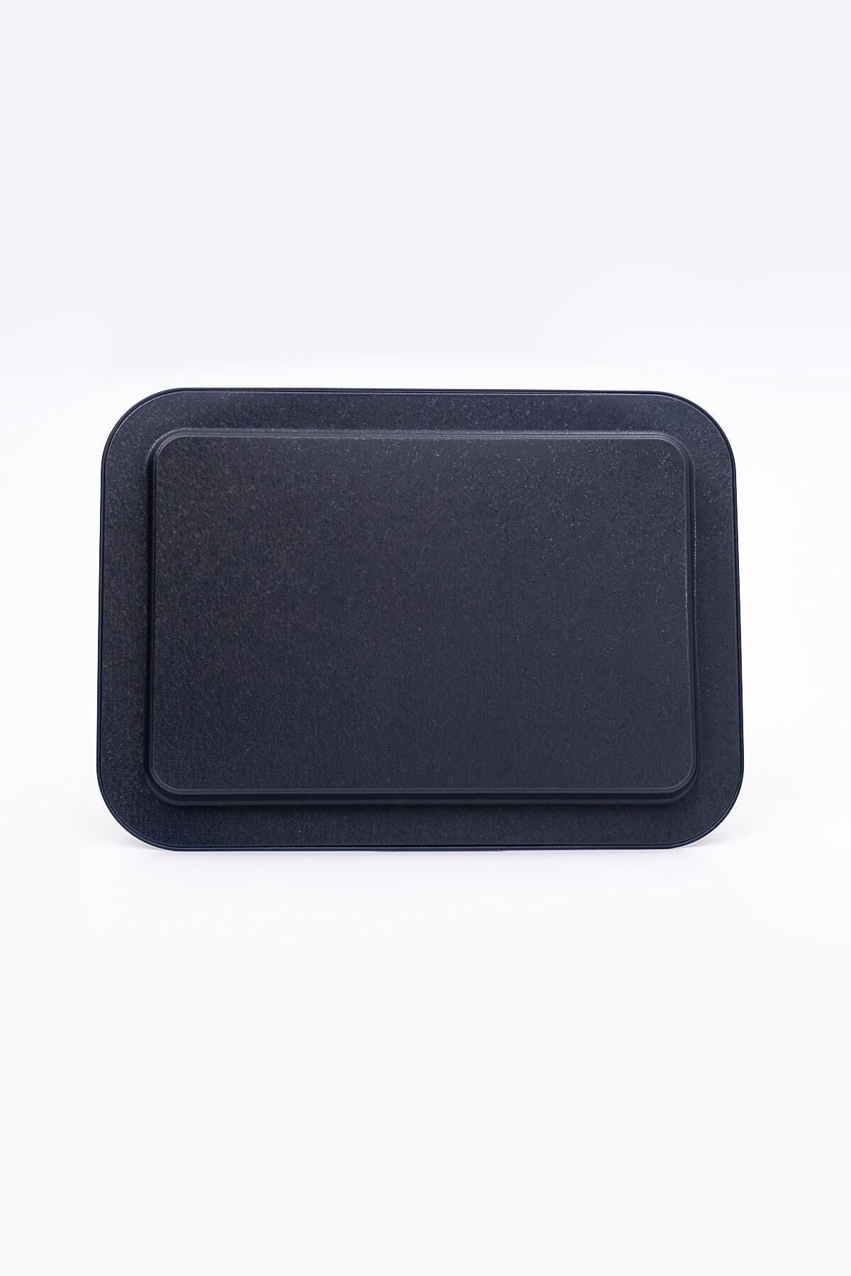 Ee169-5b Elegance Blue Desenli Dikdörtgen Tepsi 32x43 Cm