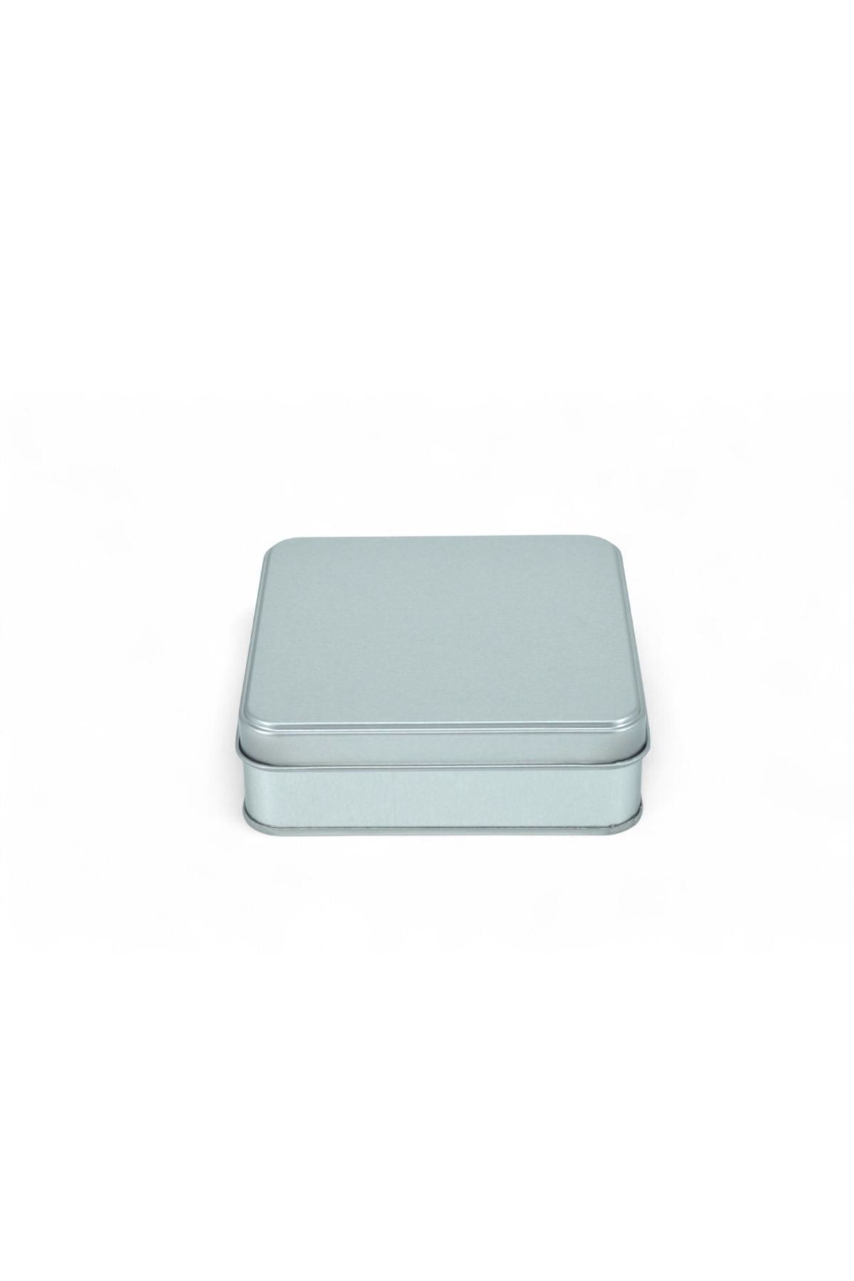 120x120x41 mm Metal Kapaklı Baskısız Metal Kutu, Mat Beyaz, 144 Adet