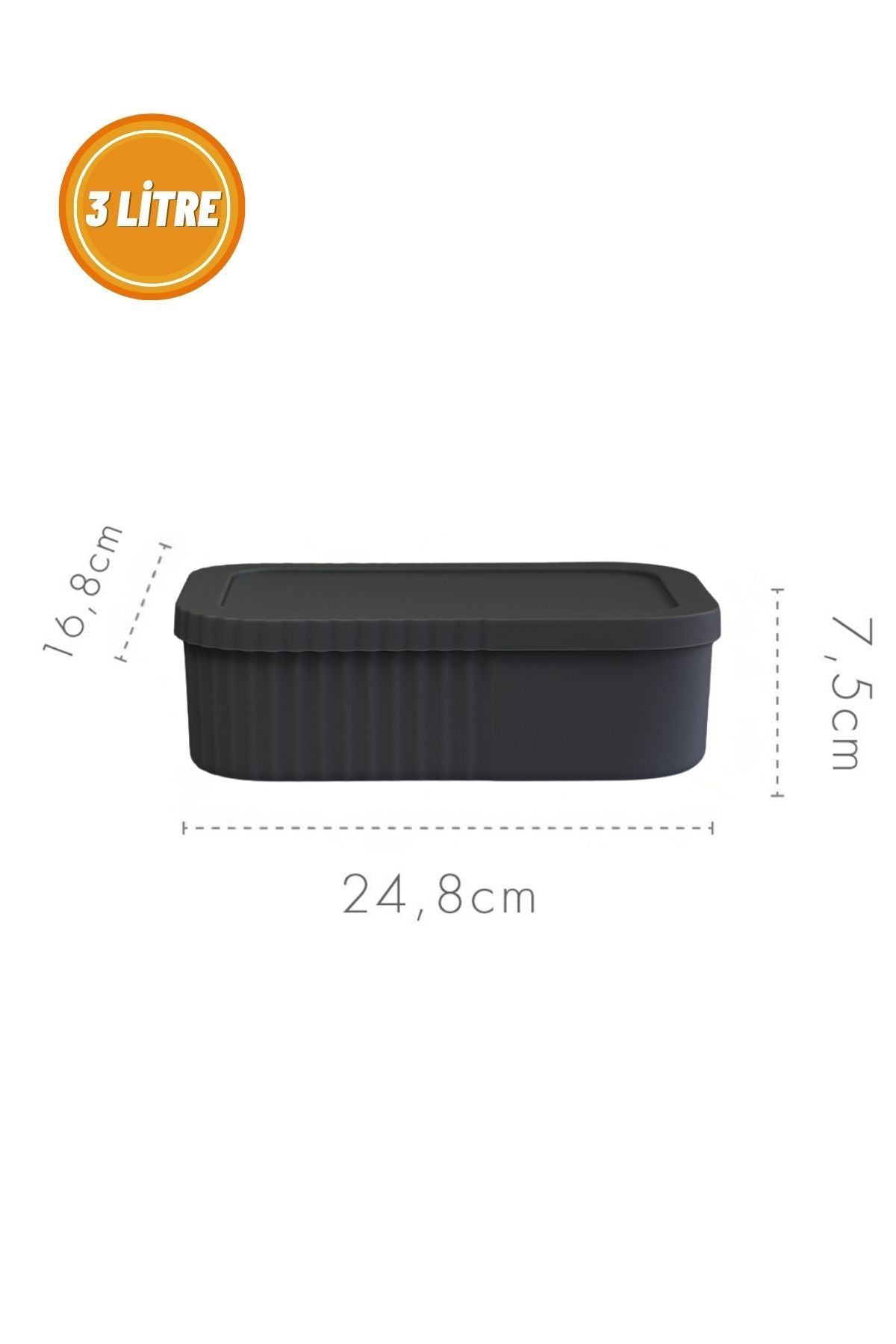 3 Litre Kapaklı Mini Organizer Kutu